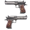 <p>Magnum Research and Iron Monkey Rifle Works Unveil the "Dueling Katanas" Desert Eagle</p>