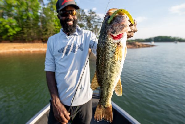 Brian Latimer caught this bass on the 5" Kingpin. Brian Latimer caught this bass on the 5" Kingpin.