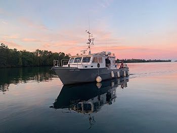 Department of Natural Resources research vessel Lake Char monitors Michigan's portion of Lake Superior.