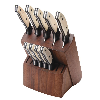 <p>Bear &amp; Son Cutlery's Professional White Smooth Bone Block Set</p>