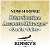 <p>Kinsey's Inc. Hiring Distribution Account Manager for Dealer Sales Team</p>