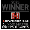 <p>Hornady Named Hook &amp; Barrel's Top Ammunition Brand</p>