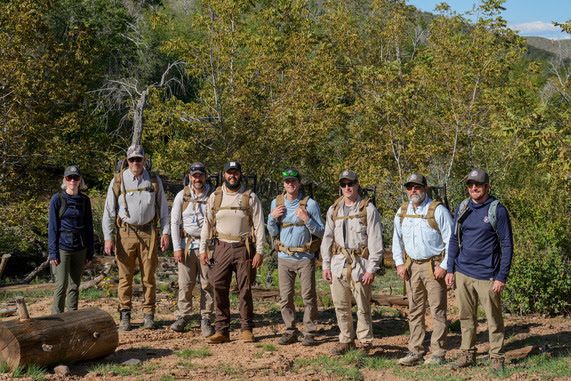 Gila Trout stocking group photo