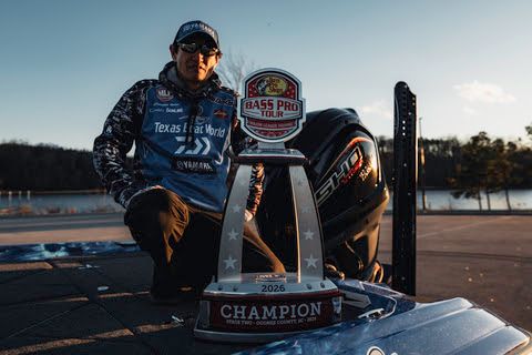 Yamaha Pro Angler Takahiro Omori earned his first Bass Pro tour victory on Lake Hartwell in South Carolina on February 22, 2026