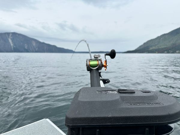 Fishing for rainbow trout on Lake Pend Oreille