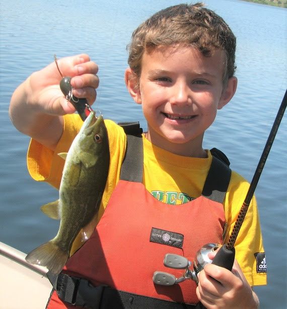 boy with fish